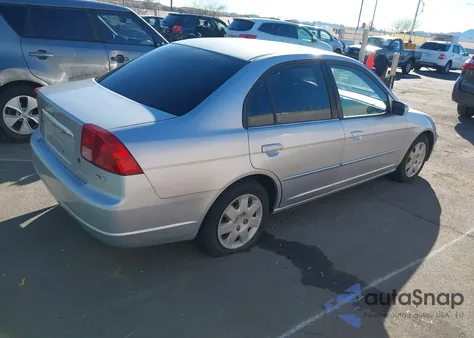 2001 Honda Civic Ex from USA, damaged, VIN 1HGES26741L006577